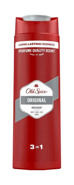 OLD SPICE Original Shower Gel and Shampoo for Men 3-in-1 400 ml - Kosmetika