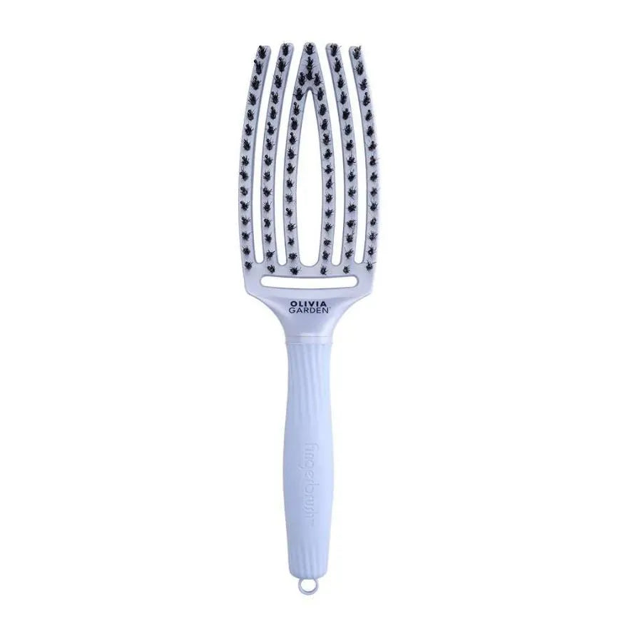 OLIVIA GARDEN Fingerbrush Arctic Lights Polar Blue combing brush - Kosmetika