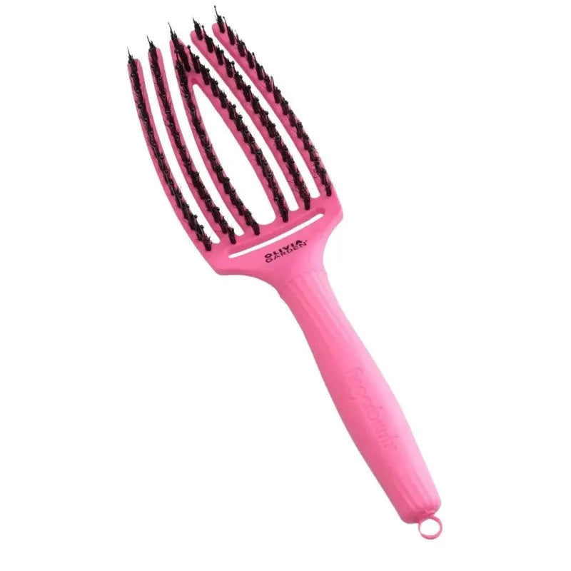 OLIVIA GARDEN Hair Brush - Fingerbrush Dolce Vita Pink Granita - Kosmetika