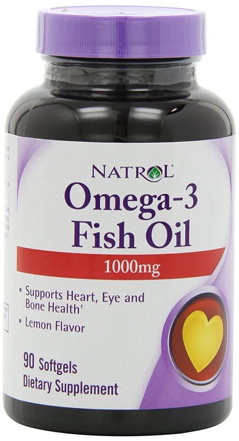 Omega-3 Fish Oil 1000mg - 90 softgels - Natrol - Papildai
