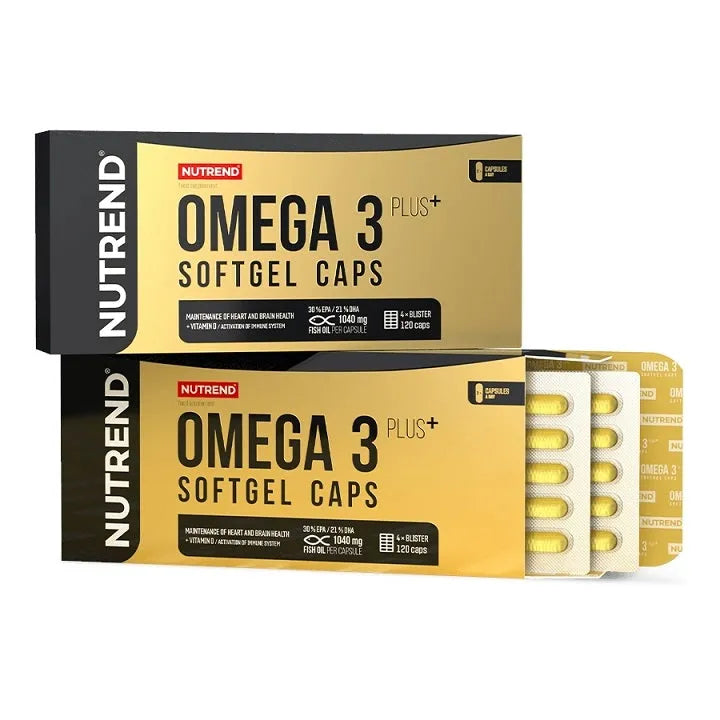 Omega 3 Plus - 120 caps - Nutrend - Sporto papildai
