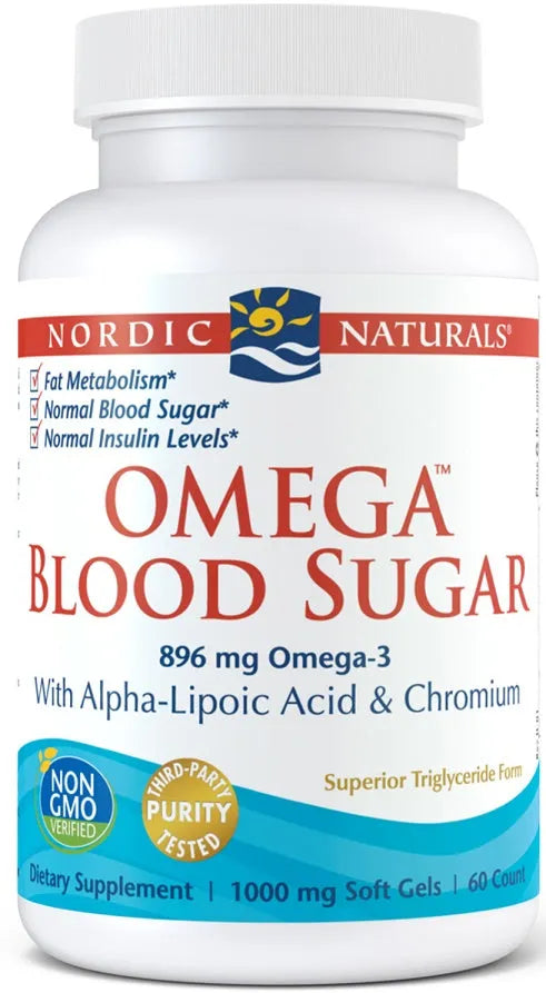 Omega Blood Sugar 896mg - 60 softgels - Nordic Naturals - Papildai