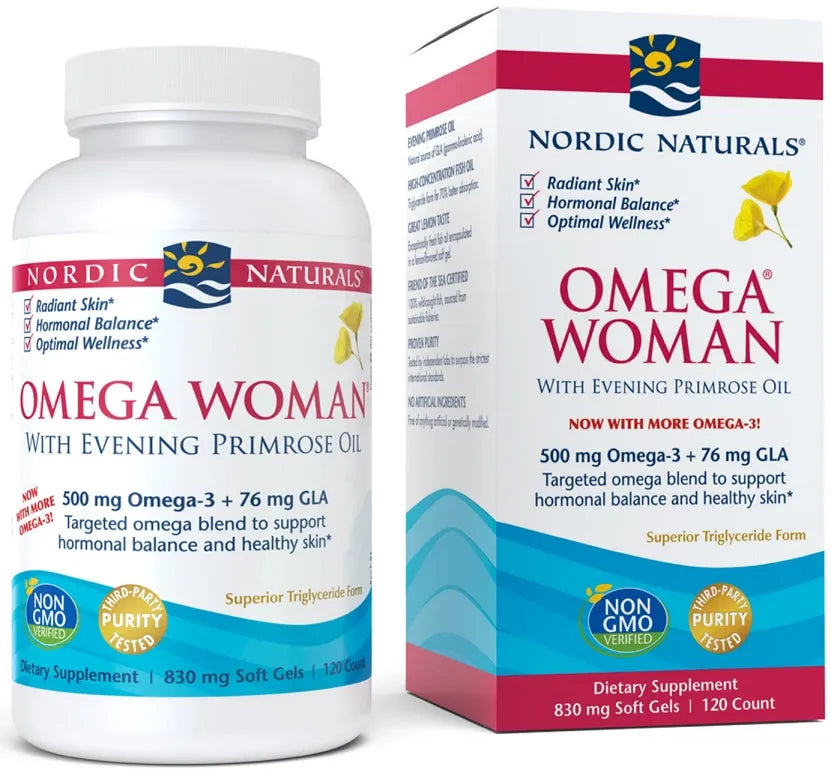Omega Woman 500mg - 120 softgels - Nordic Naturals - Papildai