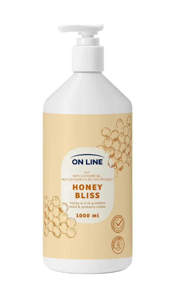 ON LINE Bath lotion and shower gel 2-in-1 Honey Bliss 1000 ml - Kosmetika