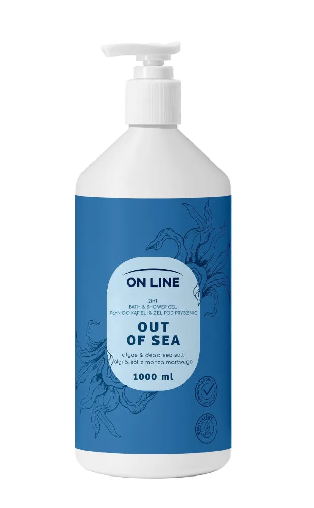 ON LINE Bath lotion and shower gel 2-in-1 Out of Sea 1000 ml - Kosmetika