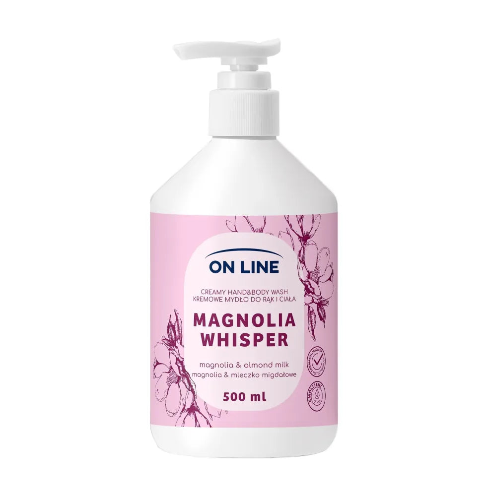 ON LINE Creamy hand and body soap Magnolia Almond milk 500 ml. - Higiena