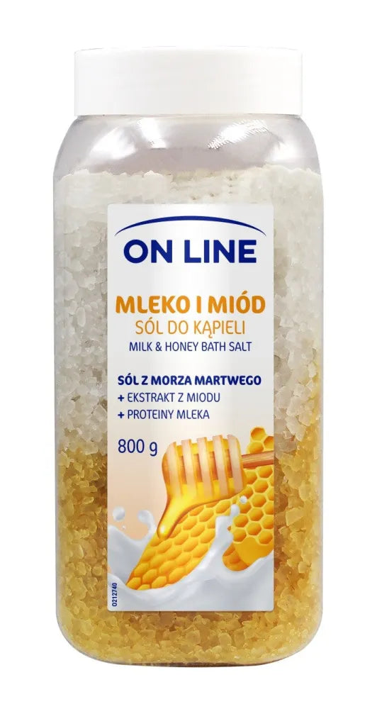 ON LINE Druskos voniai Pienas ir Medus 800g - Kosmetika