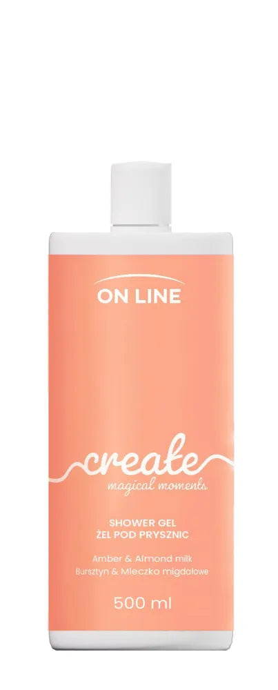 ON LINE Emocijų Dušo Gelis Kurti - gintaras ir migdolų pienas 500 ml - Kosmetika