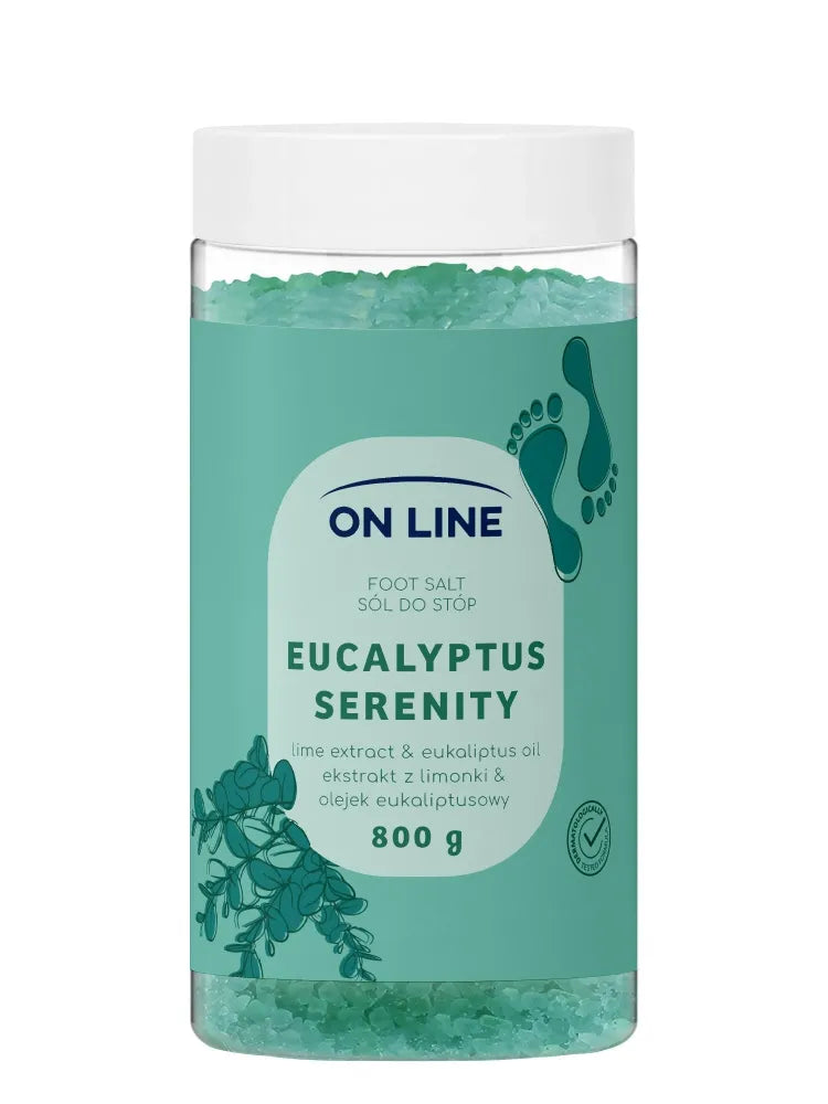ON LINE Eucalyptus Serenity Foot Salt 800 g - Higiena