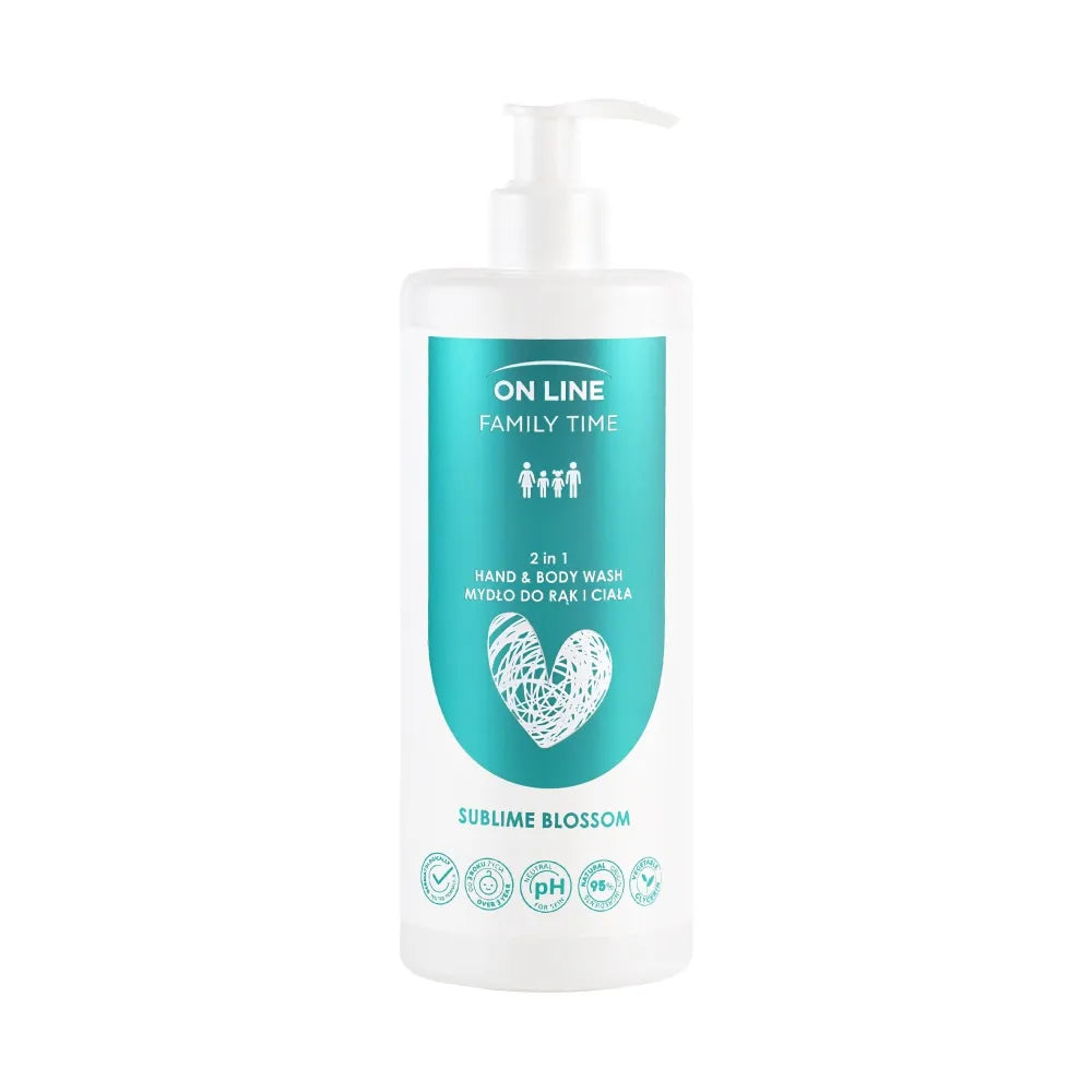 ON LINE Family Time 2-in-1 Hand and Body Soap - Sublime Blossom 500 ml. - Higiena