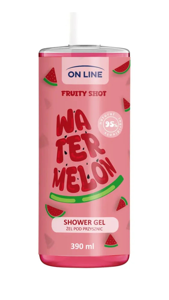 ON LINE Fruity Shot Shower Gel Arbūzas 390 ml - Kosmetika
