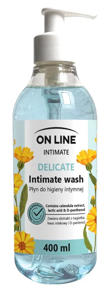 On Line Intimate Delicate intymios higienos skystis su medetkų ekstraktu 400ml - Kosmetika