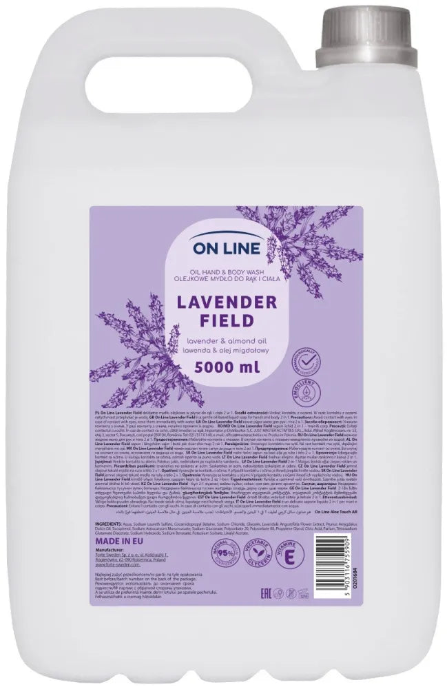 ON LINE Oil hand and body soap Lavender Almond 5000 ml - Higiena