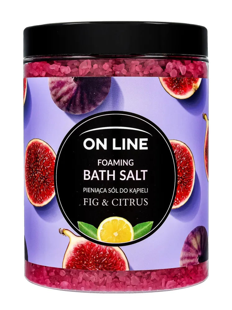 On Line Putojanti Vonios Druska Fig & Citrus 1200g - Kosmetika