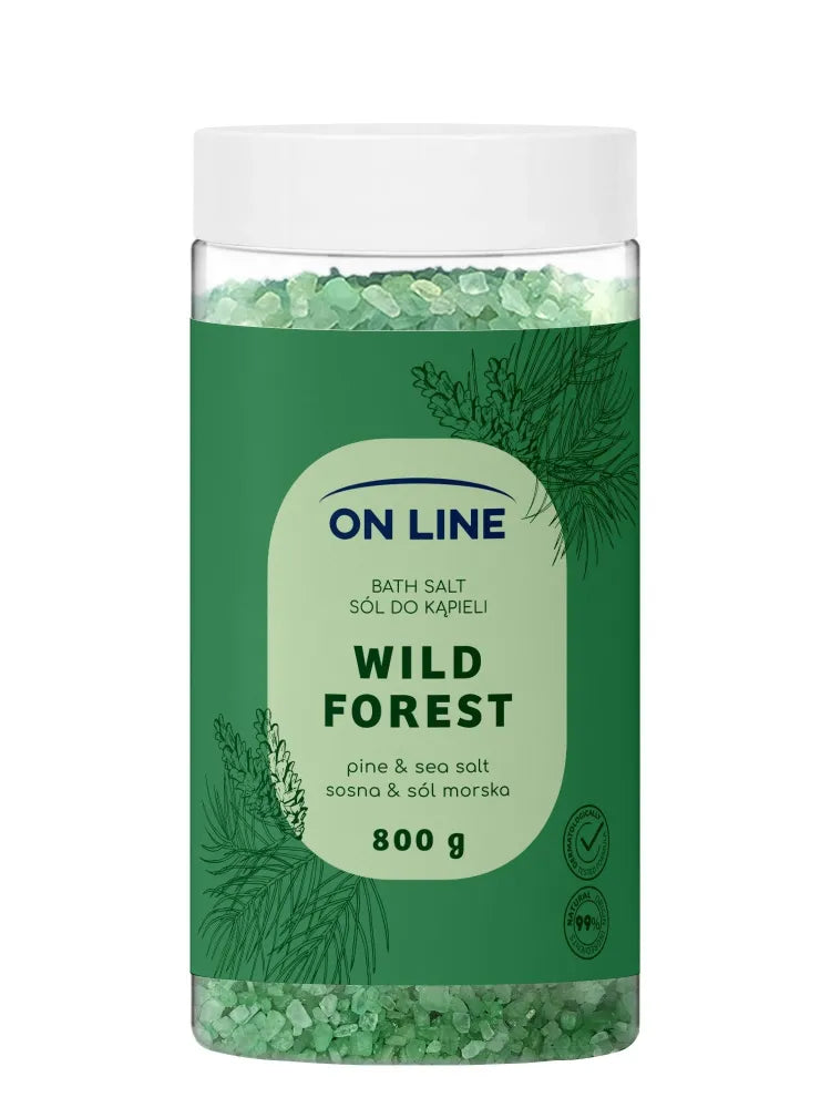 ON LINE Wild Forest bath salt 800 g - Kosmetika