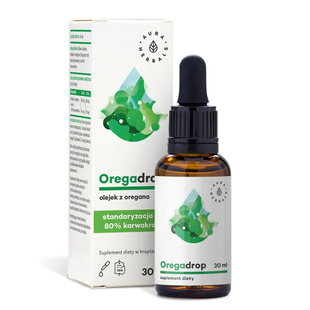Oregadrop - Oil of Oregano drops (30ml) - AURA HERBALS - Papildai