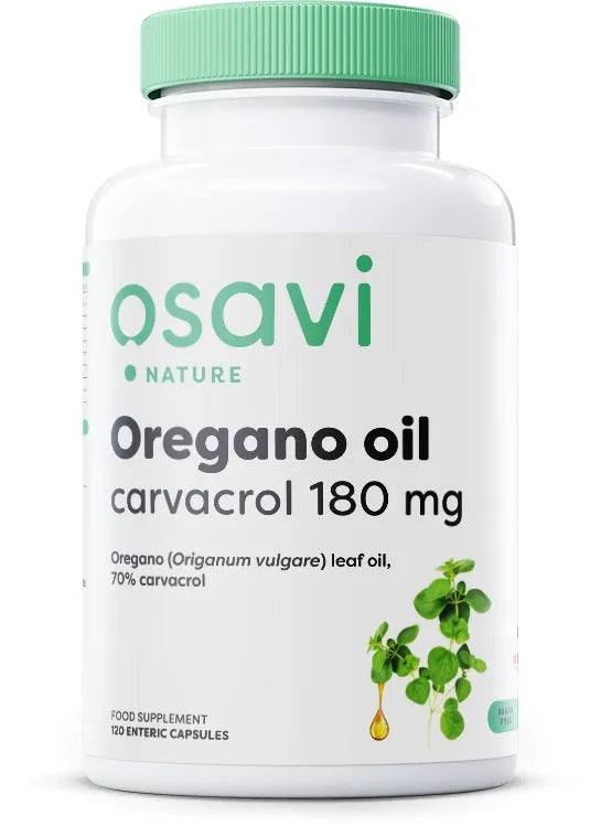 Oregano Oil Carvacrol 180mg - 120 enteric caps - Osavi - Papildai