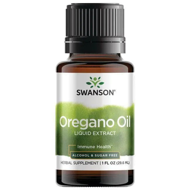 Oregano Oil Liquid Extract - Raudonėlio ekstraktas - 29.6 ml - Swanson - Papildai