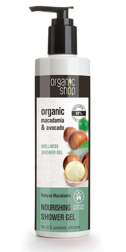 Organic Shop Drėkinamasis Dušo Gelis Kenijos Makadamija 280 ml - Kosmetika