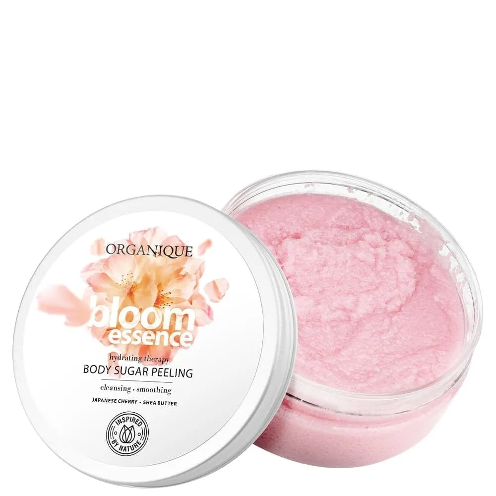 ORGANIQUE Bloom Essence CUKRAUS kūno šveitiklis 200ml - Kosmetika