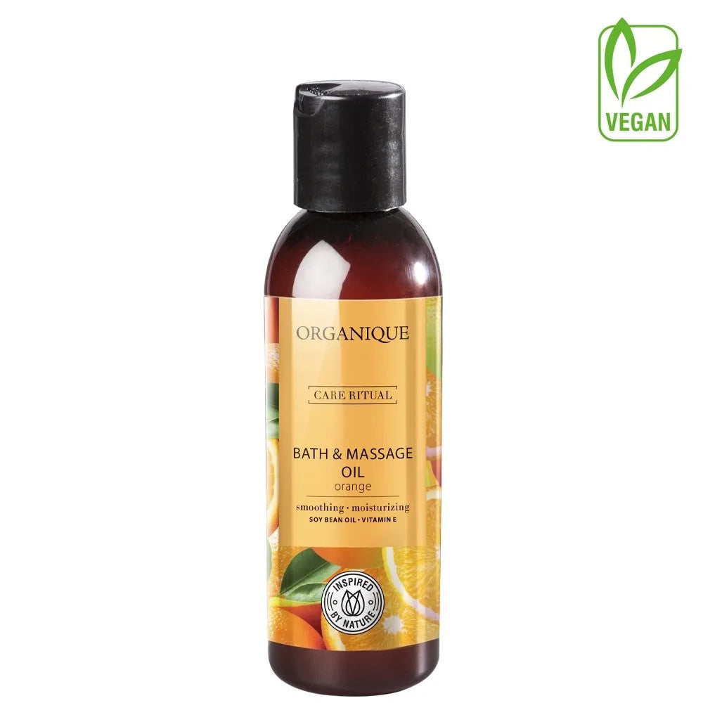 ORGANIQUE Care Ritual Vonios ir Masažo Aliejus Apelsinų 125ml - Kosmetika