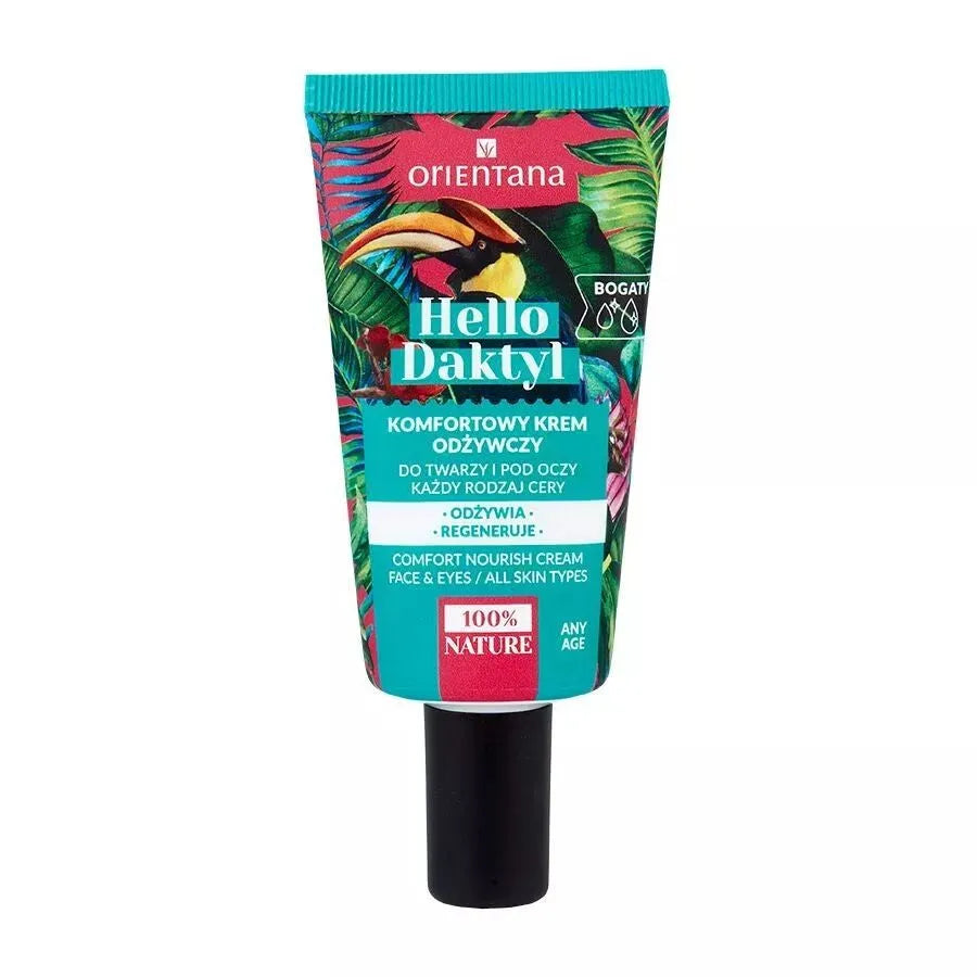 ORIENTANA Hello Daktyl Patogus Maistingas Kremas Veidui ir Akių Sritims 40ml - Kosmetika