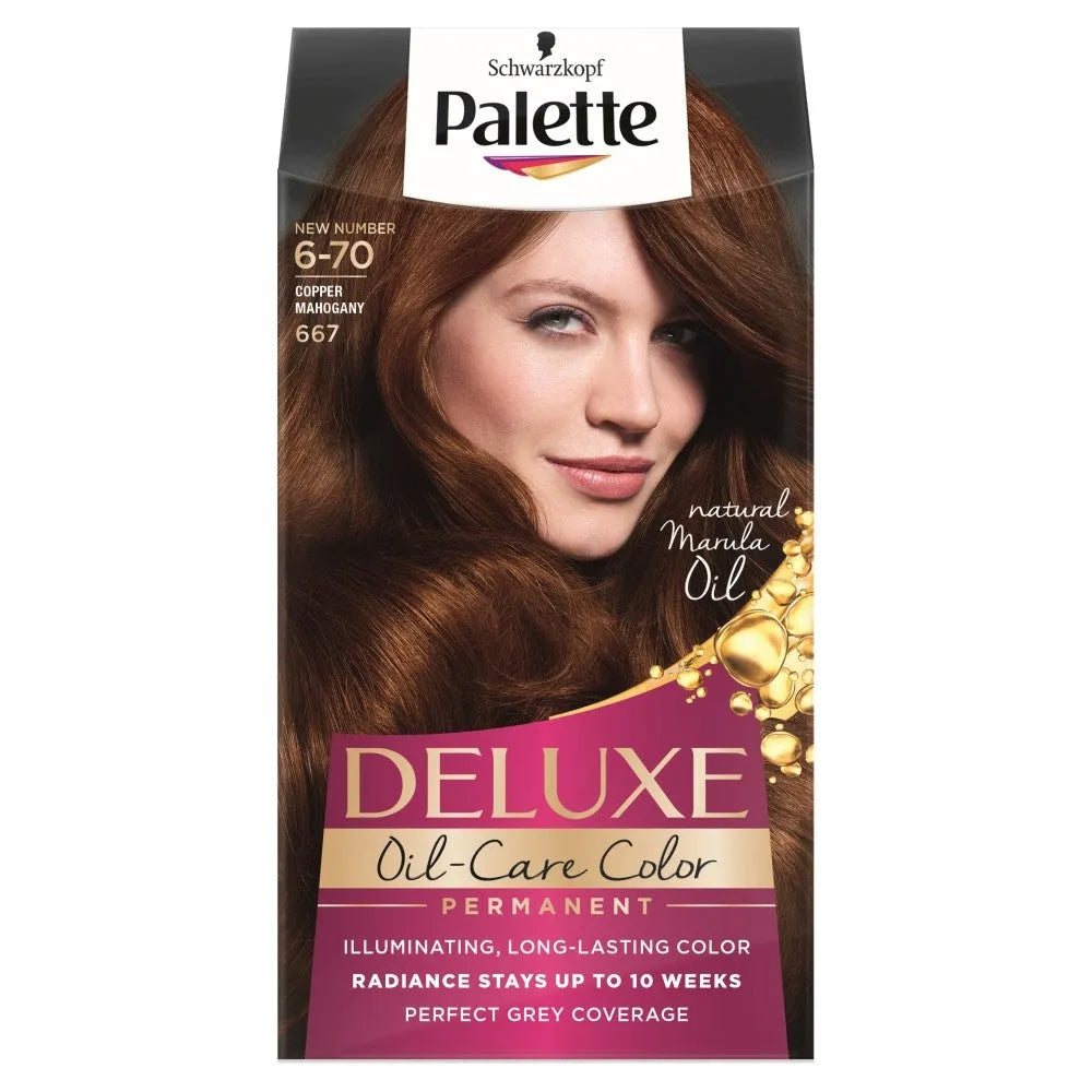 Palette Deluxe Permanent Hair Color Nr. 667 Varis Mahagonas 1 vnt. - Kosmetika