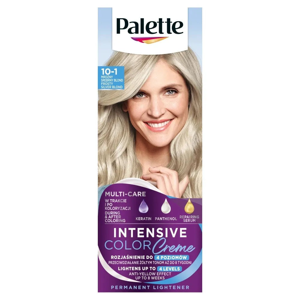 Palette Intensive Color Creme Plaukų dažai Nr. 10-1 (C10) - Šaltas sidabrinis šviesus 1op. - Kosmetika