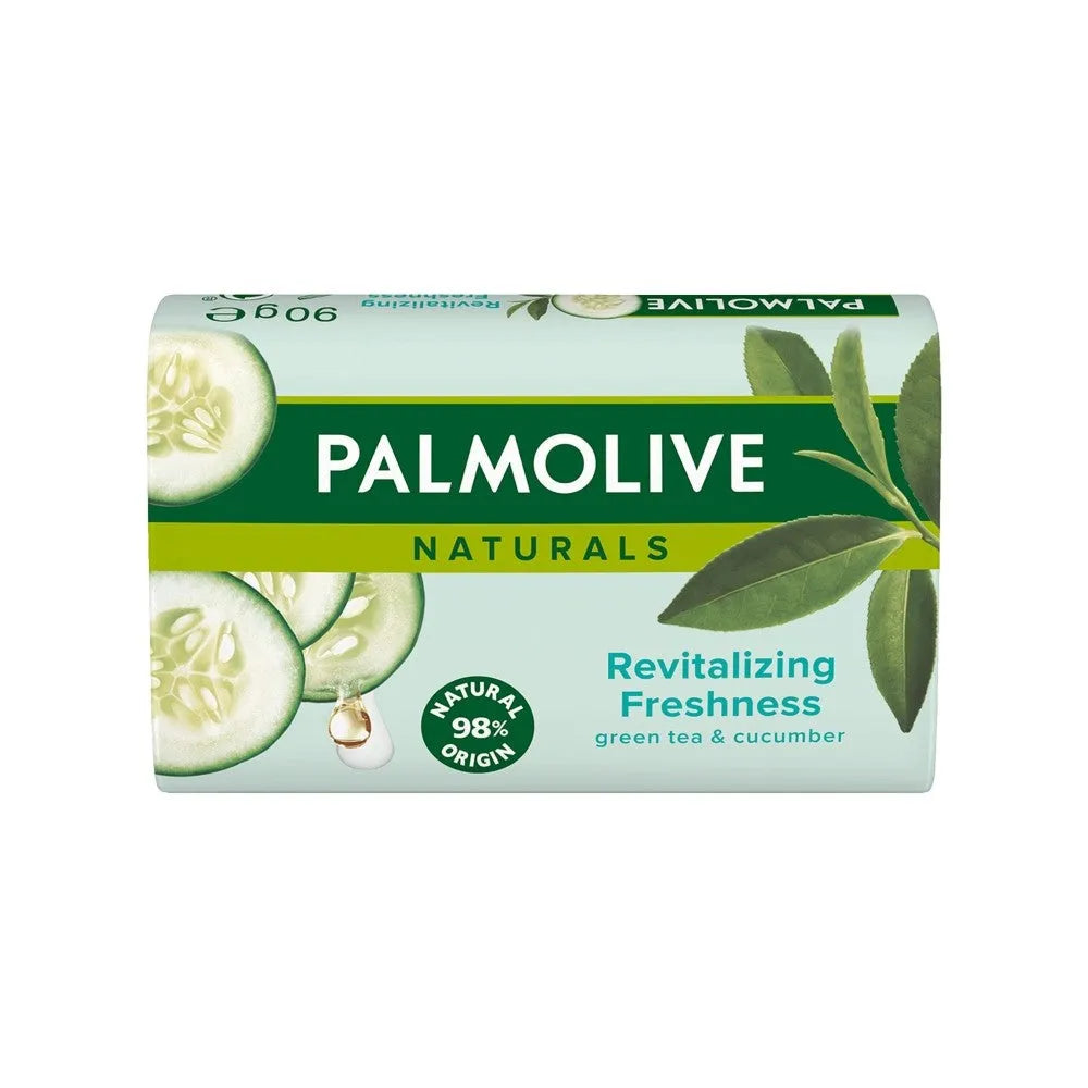 Palmolive Green Tea and Cucumber bar soap 90g muilo juosta skirta odos valymui. - Kosmetika