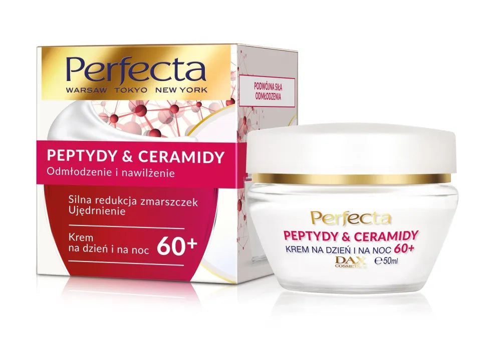 Perfect Peptides & Ceramides 60+ Dienos ir Nakties Kremas Stiprus Raukšlių Mažinimas Stangrinimas 50ml - Kosmetika