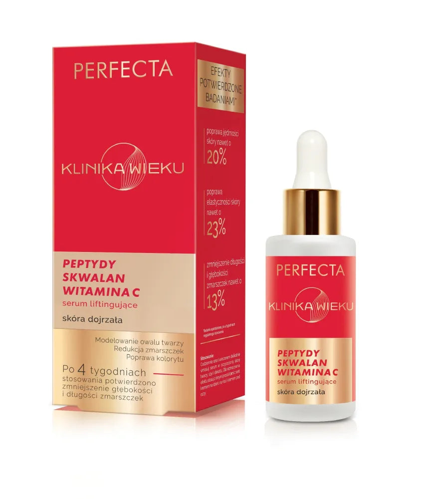 PERFECTA Age Clinic Peptides Squalane Vitamin C Lifting Serum - Kosmetika