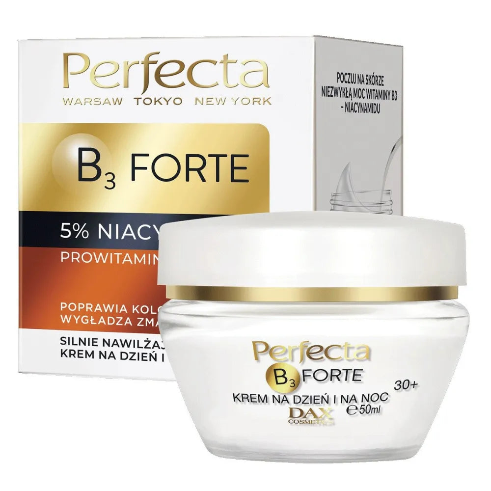 PERFECTA B3 Forte Stipriai Drėkinantis Kremas 30+ dienai ir nakčiai 50ml - Kosmetika