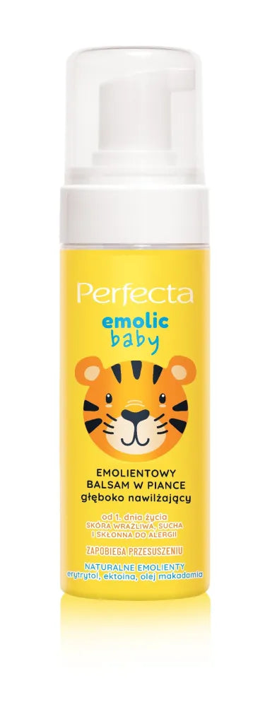 PERFECTA Emolic Baby Emollient Foam Lotion – giliai drėkinantis 160 ml - Kosmetika