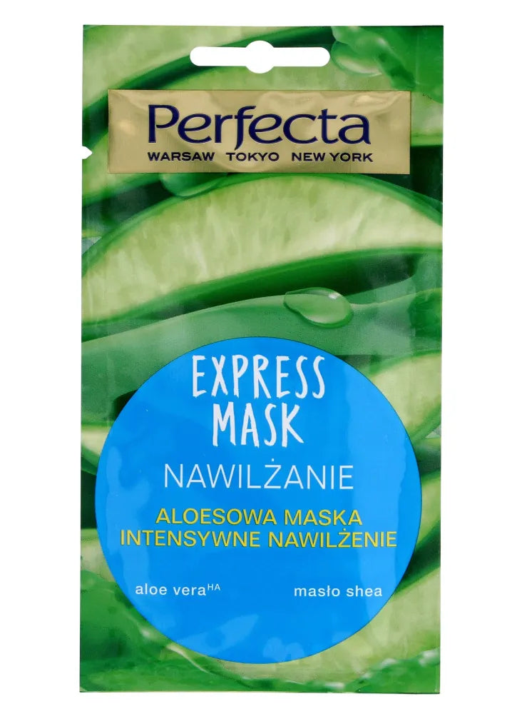 Perfecta Express Mask Aloe Intensyvus drėkinimas 8ml - Kosmetika