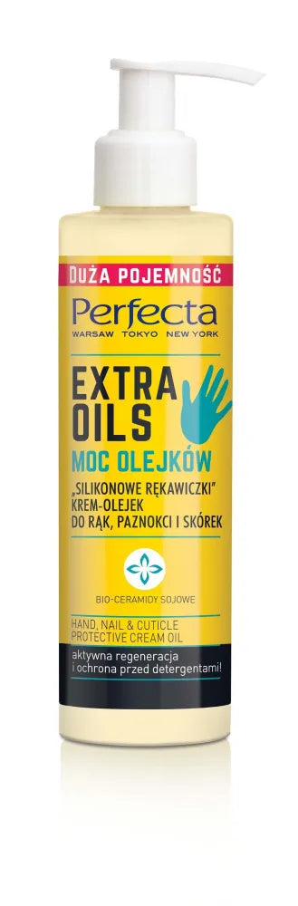 Perfecta Extra Oils Hand Cream-Oil ’Silicone Gloves’ 195ml - Kosmetika