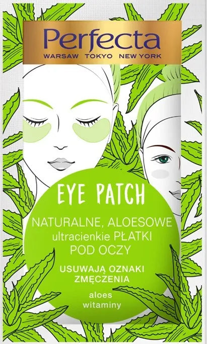 Perfecta Eye Patch Natural Aloe Patches 1 pak. - 2 vnt. - Kosmetika