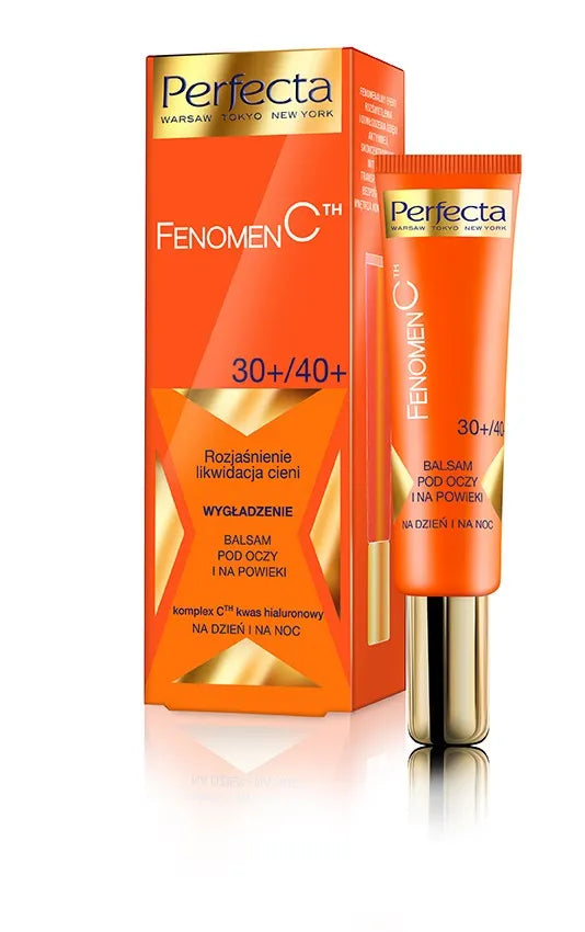 Perfecta Fenomen C 30+/40+ Eye and Eyelid Balm Šviesinantis tamsių ratilų šalinimas lyginimas 15ml - Kosmetika
