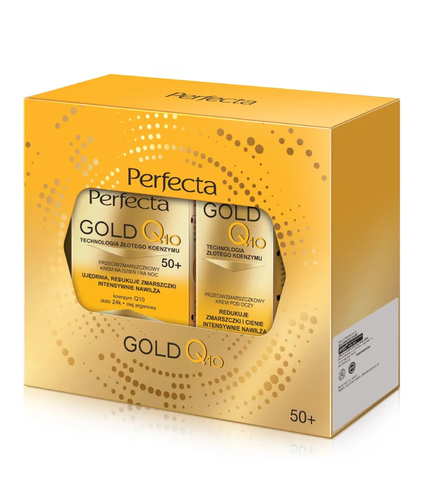 PERFECTA Gold Q10 dovanų rinkinys (50+ dieninė ir naktinė kremas + akių kremas) - Kosmetika