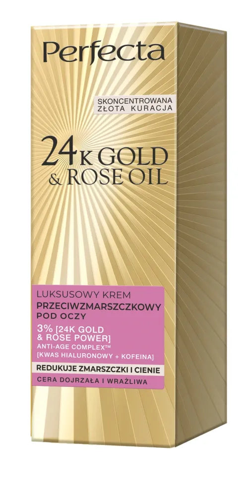 PERFECTA GOLD ROSE Prabangus anti-raukšlių paakių kremas 15ml - Kosmetika