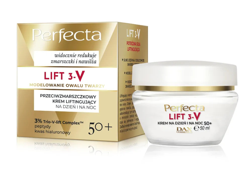 PERFECTA Lift 3-V Lifting Cream 50+ Dienai/Nakčiai 50 ml - Kosmetika