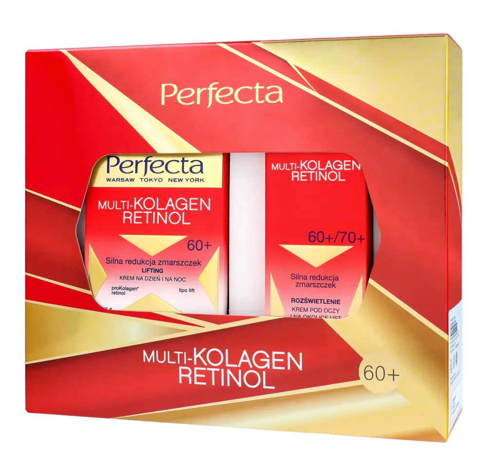 PERFECTA Multicollagen Retinol 60+ dovanų rinkinys (Veido kremas 50 ml + Akių 15 ml) - Kosmetika