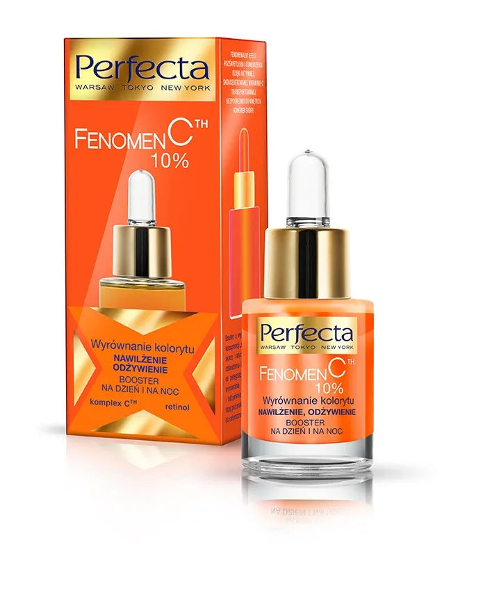 Perfecta Phenomen C 10% Booster Spalvų balansavimas drėkinimas maitinimas dienai ir nakčiai 15ml - Kosmetika