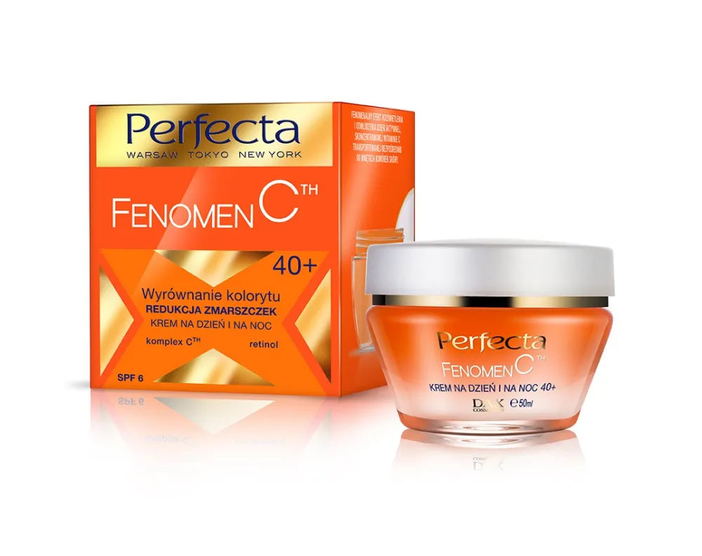 Perfecta Phenomen C 40+ Kremas Spalvos Lygiavimas Raukšlių Mažinimui Dienai ir Nakčiai 50ml - Kosmetika
