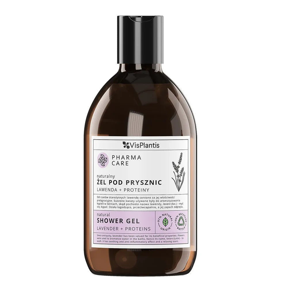 PHARMA CARE Natūralus dušo gelis Levandų + Baltymai 500 ml - Kosmetika