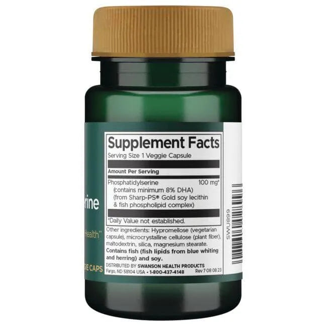Phosphatidylserine - Nervų sistemai - 100 mg - N30 - Swanson - Papildai