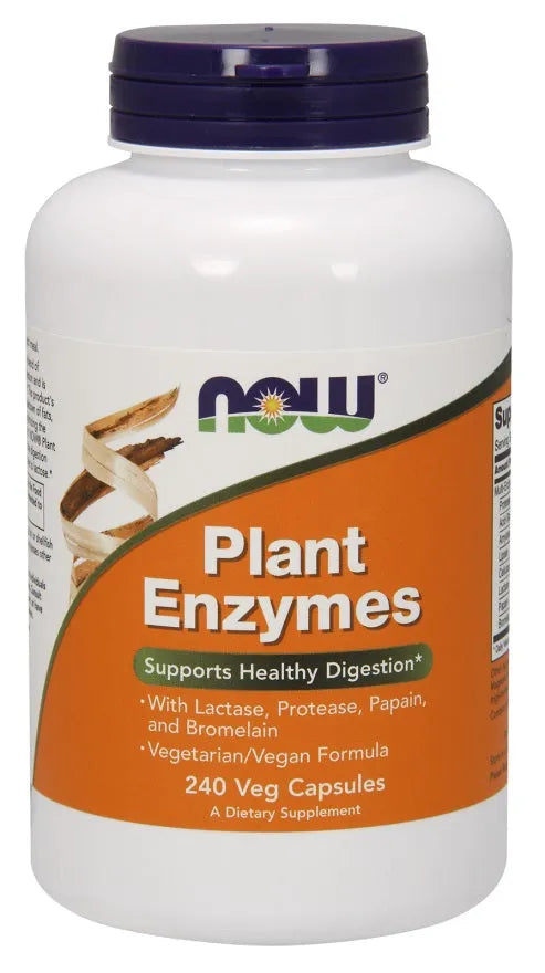 Plant Enzymes - 240 vcaps - NOW Foods - Papildai