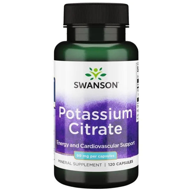 Potassium Citrate - Kalio citratas - 99 mg - N120 - Swanson - Papildai