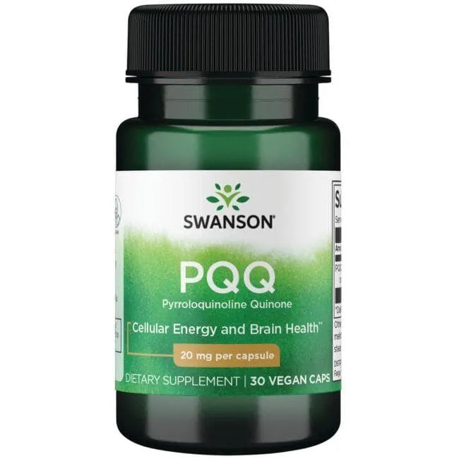 PQQ Pyrroloquinoline Quinone - 20 mg - N30 - Swanson - Papildai