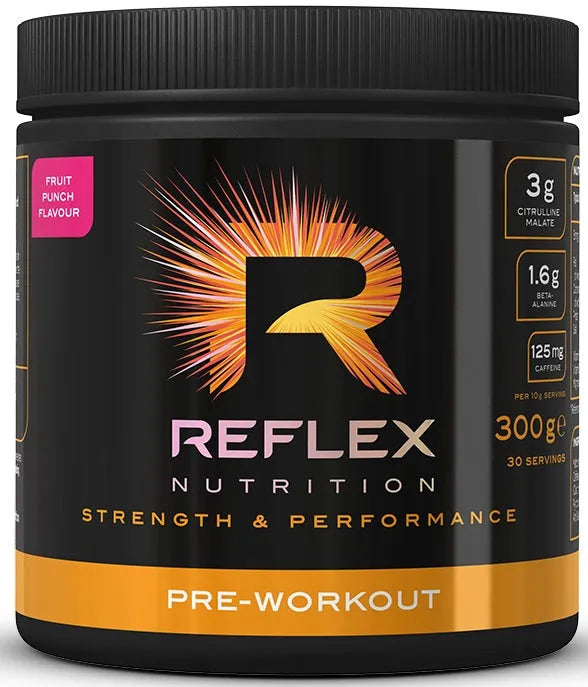 Pre-Workout Fruit Punch - 300g - Reflex Nutrition - Sporto papildai