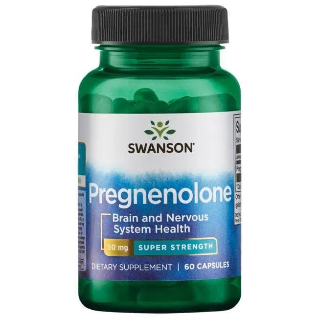 Pregnenolone - Smegenų veiklai - 50 mg - N60 - Pregnenolonas - Swanson - Papildai